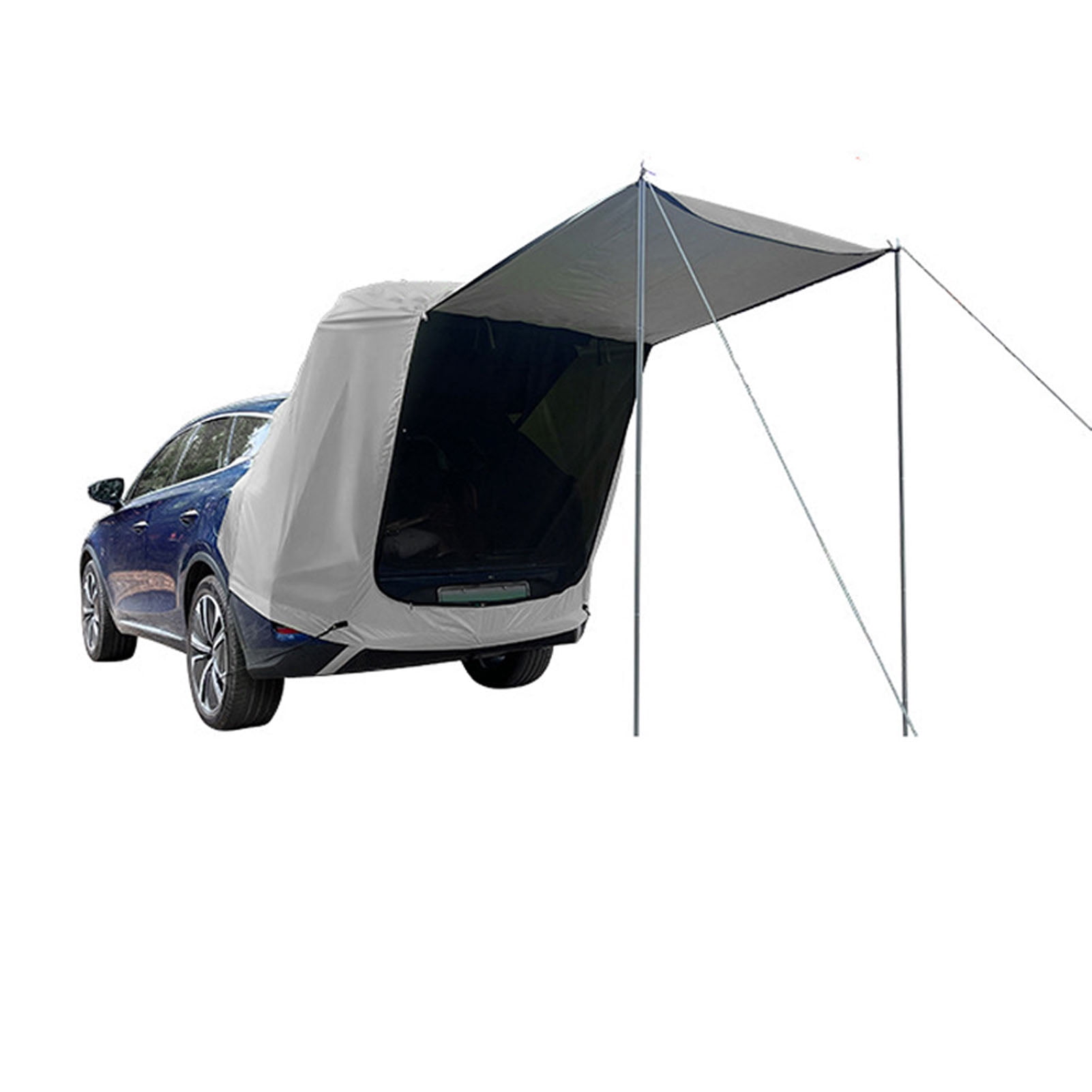 Outdoor Car Rear Tent with Canopy, Waterproof and Sunshine Proof Rear Extension Tent for Camping and Picnics