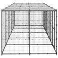 thumbnail image 2 of vidaXL Chenil Extérieur pour Chien en Acier avec Toit 12,1 M2, 2 of 4