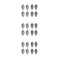 thumbnail image 2 of Decodeary 8pack/lot Thoughtful Presents Plastic Pine Cone Decorations For Christmas Tree ABS Plastic Pine Tree Hanging Dark Grey 3Set, 2 of 6