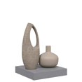 thumbnail image 3 of vidaXL Floating Wall Shelf Grey 23x23.5x3.8 cm MDF, 3 of 4