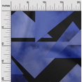 thumbnail image 2 of oneOone Rayon Royal Blue Fabric Geometrical Craft Projects Decor Fabric Printed By The Yard 56 Inch Wide, 2 of 4