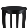 thumbnail image 3 of Convenience Concepts American Heritage Table d'Appoint Ronde pour Sofa et Canapé, Noir, 3 of 7