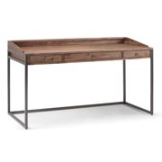 Allora Computer Desk in Rustic Natural Aged Brown