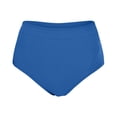 thumbnail image 4 of Women Casual High Waisted Swim Trunks Nylon Spandex Split Solid Color Quick Drying Beach Water Activities Wear, 4 of 5