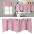 thumbnail image 2 of WIFKLSIIPG Door Curtain Kitchen Shading Window Curtain Solid Color Pocket Fan Shaped Curtain Short Curtain 52 X 18 Inches, 2 of 9