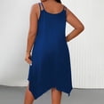 thumbnail image 4 of Ounisa Robe Camisole Midi Fluide Sans Manches à Encolure Dégagée et Ourlet Asymétrique pour Femme Grande Taille, 4 of 8
