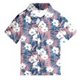 thumbnail image 3 of Chemise Décontractée de Plage pour Enfants Confortable Tendance Commerce Extérieur Col Boutonné Manches Courtes, 3 of 3