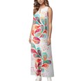 thumbnail image 4 of Innerwin Longues Robes Maxi à Imprimé Floral pour Femmes, Robe d'Été de Plage, Vacances, Sans Manches, Robe Débardeur Hawaïenne, Style Y S, 4 of 5