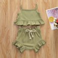 thumbnail image 1 of LSLJS Children Solid Color Drawstring Shorts Baby Girl Sleeveless Sling Top Sets Summer Clothes Kids Clothing Trendy 2024, 1 of 2