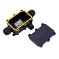 thumbnail image 1 of Waterproof Black IP68 Plastic Cable Wire Connector Clothing storage box; Storage Gland Electrical 3-Cable Junction Box with Terminal, 1 of 5