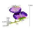 thumbnail image 2 of Aquarium Leaves Decoration For Creating Natural Habitat Spawning Breeding Environment Suitable Small Large Tanks, 7.5 cm, Purple 2Packs, 2 of 9