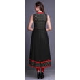 thumbnail image 4 of Bimba Black2 Block Anarkali Robe pour Femmes Kurti Imprimé Ethnique Indien Longue Kurta Robe de Soirée X-Small, 4 of 6