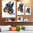 thumbnail image 2 of Design Art Doberman Superman Canvas Print, 2 of 3