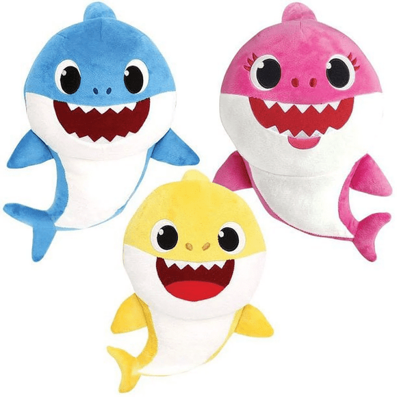 Stuffed Shark Animal Plush Toy 32CM/12.6inch Great Animal Stuffed Plushies Super Soft Cute Cuddly Pillow Dolls Gifts for Kids(3PCS)