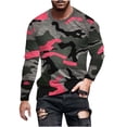 thumbnail image 2 of Meichang T-Shirt à Manches Longues pour Homme, T-Shirts Graphiques pour Hommes Tendance à Imprimé Camouflage, T-Shirts Amusants à Col Rond Confortables à Manches Longues pour Homme, 2 of 5