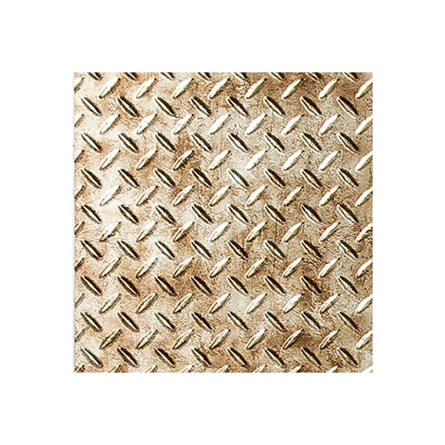 Fasade Diamond Plate Bermuda Bronze Wall Panel Sample 12" x 12"