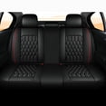 thumbnail image 3 of Maidao Car Seat Covers Full Set for Mazda for Mazda3 2010-Present 5 Seats Compatible Airbag Leather Waterproof Front Rear Cushion Protector Full Set Black, 3 of 6