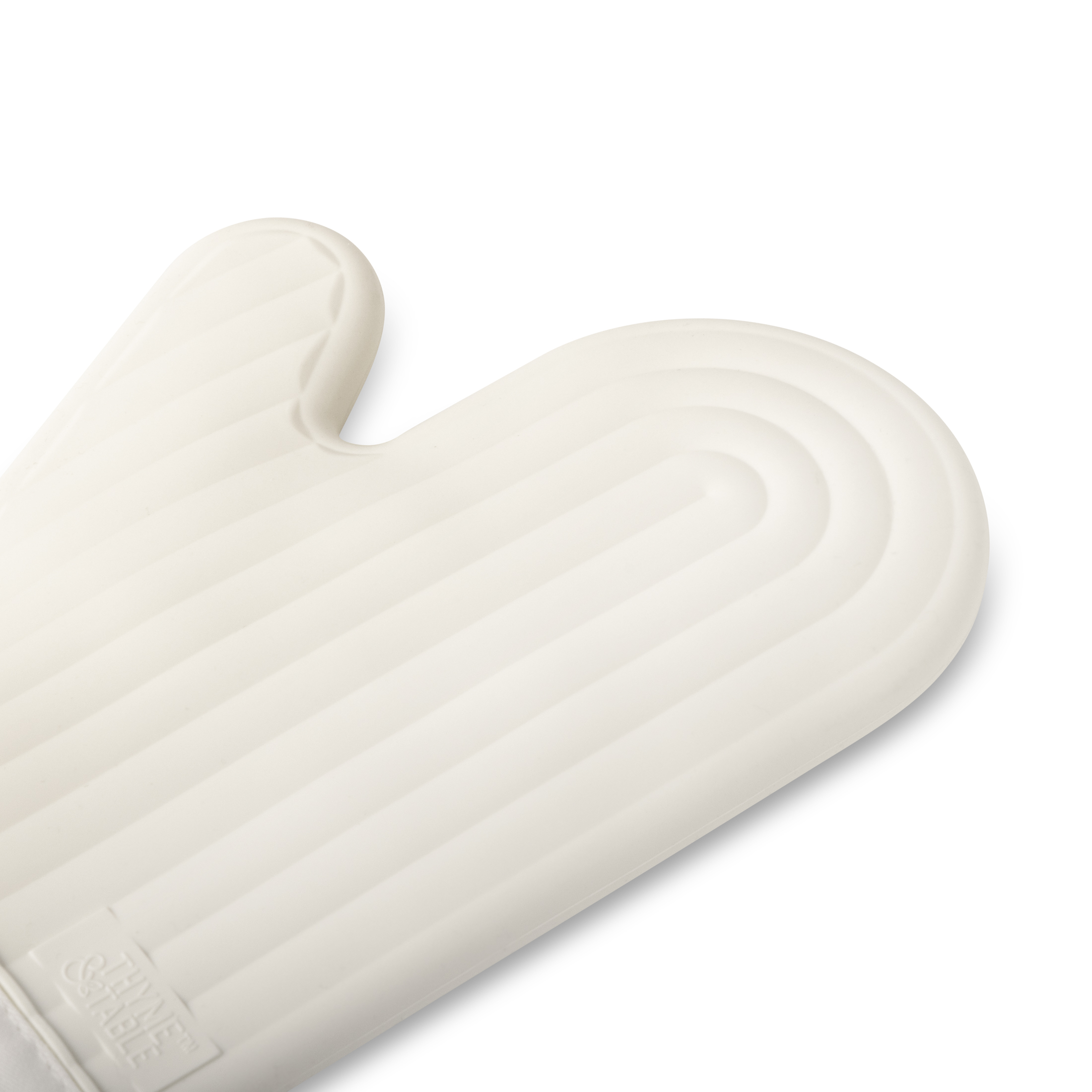 Gant de cuisine en silicone Thyme & Table, couleur crème