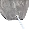 thumbnail image 3 of Mini lampe de table Prism ronde avec abat-jour en tissu blanc Simple Designs, 3 of 9
