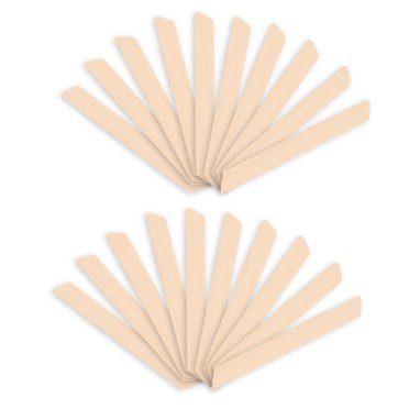 Wooden Craft Sticks, 20pcs Wax Sticks Hair Removal Scraper No Bleaching Process Safe And Convenient Wax Applicator For Eyebrows/Bikini Areas/Face