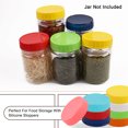 thumbnail image 1 of Unique Bargains 16 Pcs Plastic Mason Jar Lids Regular Mouth Mason Canning Jars Lid Top Food Storage, 1 of 7
