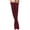 Wine, variant on XIAQUJ Girls Ladies Women Keep Warm Thigh High Over The Knee Socks Long Cotton Stockings Lace Knit Warm Stockings Stockings Black One Size