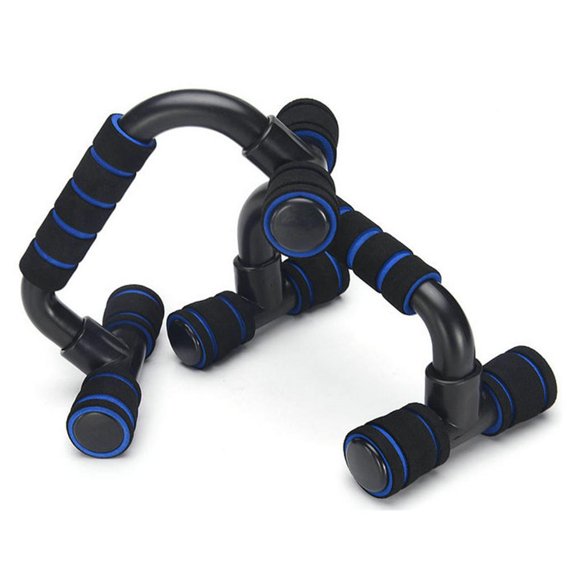 Maoww 1 Pair Stands Bars Home Gym Exercise Fitness Push Up Stand Grips for Men and Women Workout Push-up Exercise Blue