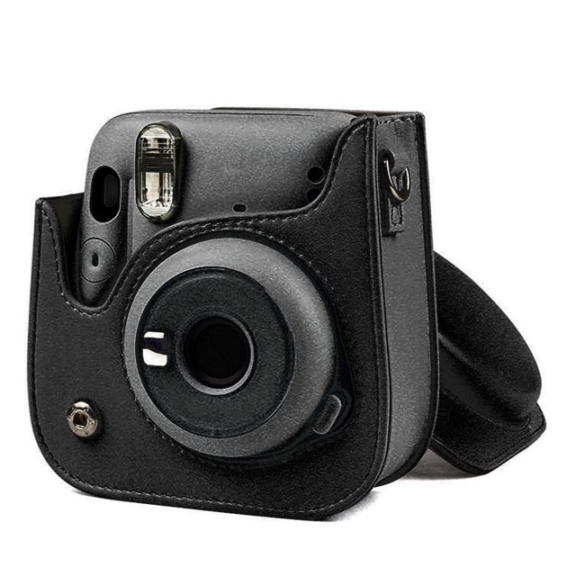 PU Leather Mini Camera Case Bag, Fashional Camera Protector Cover, For Mini 11 Camera, , Black