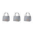 thumbnail image 3 of ZheElen Pack Lunch With Confidence Insulated Bento Bag Designed For Large Capacity Small+Grey 3Set, 3 of 6