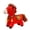 F, variant on Horse Pet Toy, Symbolizing Wealth and Good Fortune, Red, with Gift Box, Approximately 23-25 Cm Tall. [Bulk Discounts Available]