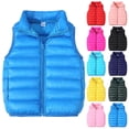 thumbnail image 3 of Penkiiy Doudoune Sans Manches pour Garçons et Filles, Légère et Hydrofuge, Manteau d'Hiver pour Enfants, Automne, Sans Manches, Vert Armée, Liquidation pour 4-5 Ans, 3 of 8