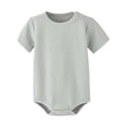 thumbnail image 1 of MIASHUI Barboteuse d'Été à Manches Courtes pour Bébé Garçon Fille, Grenouillère, Tenue Rampante, Vert, 3-6 Mois, 1 of 2