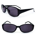 thumbnail image 1 of Classic Sun Readers Full Lens Spring Hinges Oval Reading Sunglasses - Black (+4.00), 1 of 2