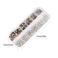 thumbnail image 2 of QualitChoice 1 Bag Glass Crystal Special-shaped Eye-catching Flat Bottom Easy to Paste Perfect Match Nail Rhinestones for Mobile Phone White and Mixed Colo 1Set, 2 of 6