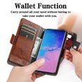 thumbnail image 2 of Case for Samsung Galaxy S20 Ultra 5G Cover Leather Wallet Folio Case Book Design Flip Magnetic Closure - Brown, 2 of 5