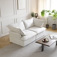 thumbnail image 2 of Sodrens Modular Sectional Sofa,Modern Linen Fabric Couch Free Combination Sofa,2-Seat Sofa for Living Room,White, 2 of 10