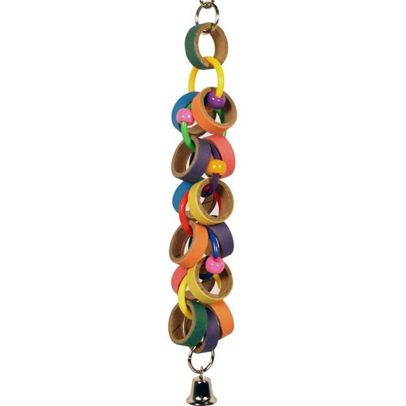 A&E Cage 001441 Happy Beaks Bagels & Bells Toy, Multicolor