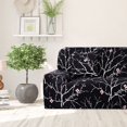 thumbnail image 2 of CHOK Housse de Sofa Extensible en Spandex pour Causeuse Fleur Rouge Moyen, 2 of 6
