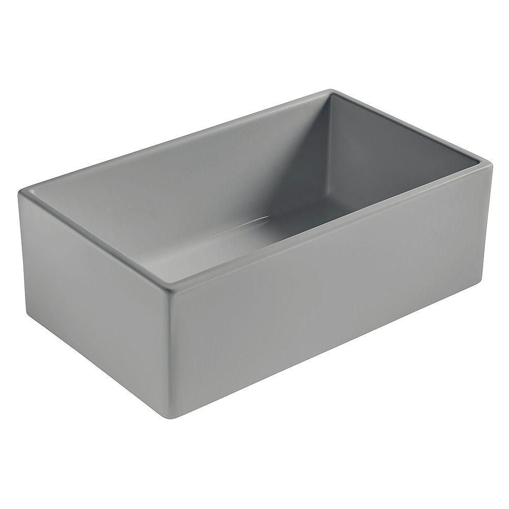 American Imaginations 30 po. W Évier de cuisine composite en granit gris approuvé CSA avec 1 bolAI-34578
