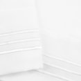 thumbnail image 3 of Microfiber Pillowcases 2 Pcs with Embroidery Zipper Closure White Travel, 3 of 7