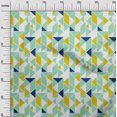 thumbnail image 2 of oneOone Cotton Silk Fabric Parallelogram & Triangle Geometric Print Fabric BTY 42 Inch Wide, 2 of 4