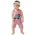 thumbnail image 1 of GDREDA Barboteuse Brodée de Rugby pour Garçons Combinaison Douce Tenue à Thème Sportif pour Tout-Petit à Dix-Huit Mois Adorable Extensible Fermeture à Boutons-Pression Confortable au Quotidien Rouge,3-6 Mois, 1 of 4