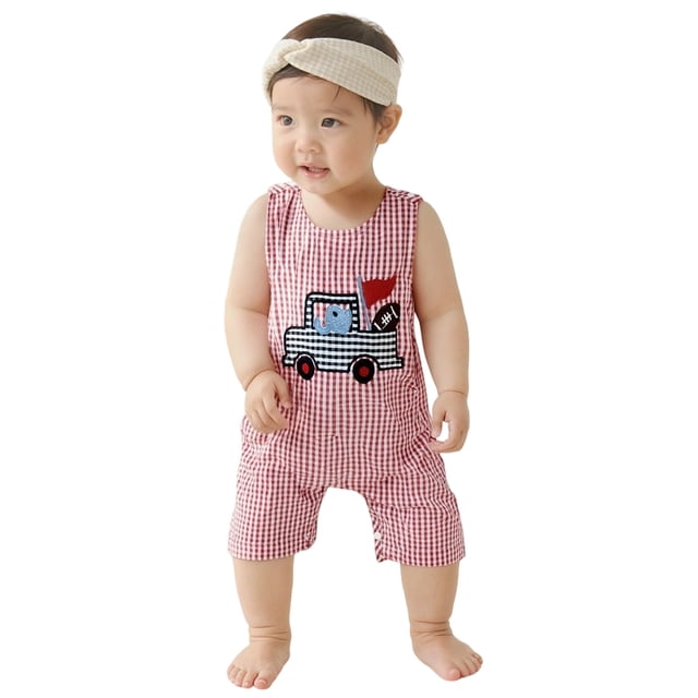 GDREDA Barboteuse Brodée de Rugby pour Garçons Combinaison Douce Tenue à Thème Sportif pour Tout-Petit à Dix-Huit Mois Adorable Extensible Fermeture à Boutons-Pression Confortable au Quotidien Rouge,3-6 Mois