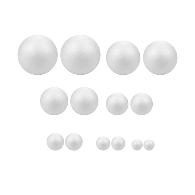 White Foam Balls,Foam Ball Polystyrene Balls Art Crafts Projects,DIY Round Foam Polystyrene Ball Decor,Polystyrene White Foam Sphere Handmade Balls Gift,Arts Decoration Balls Crafts