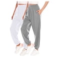 thumbnail image 1 of Birdeem Womens Sweat Pants W/Pockets2Pc Womens Exercise Casual Fashion Solid Color Binding Leg Sweat Pants, 1 of 2