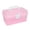 Pink, variant on Plastic Storage Box with Removable Tray, Craft Organizer and Art Storage Box, Multipurpose Storage Container for Tools, Playdoh, Bead, Sewing, Tackle, Art Supply, 7.08x3.54x4.13"