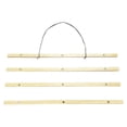 thumbnail image 4 of Decodeary 21CM-61CM DIY Magnetic Wooden Photo Hanger Poster Scroll Print Picture Frame Beige 61cm 5Set, 4 of 6
