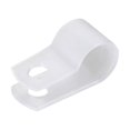 thumbnail image 1 of Unique Bargains 50pcs Nylon R-type Câble Pince Organisateur Clips de Cordon pour la Gestion de Fil 8.4mm, 1 of 1