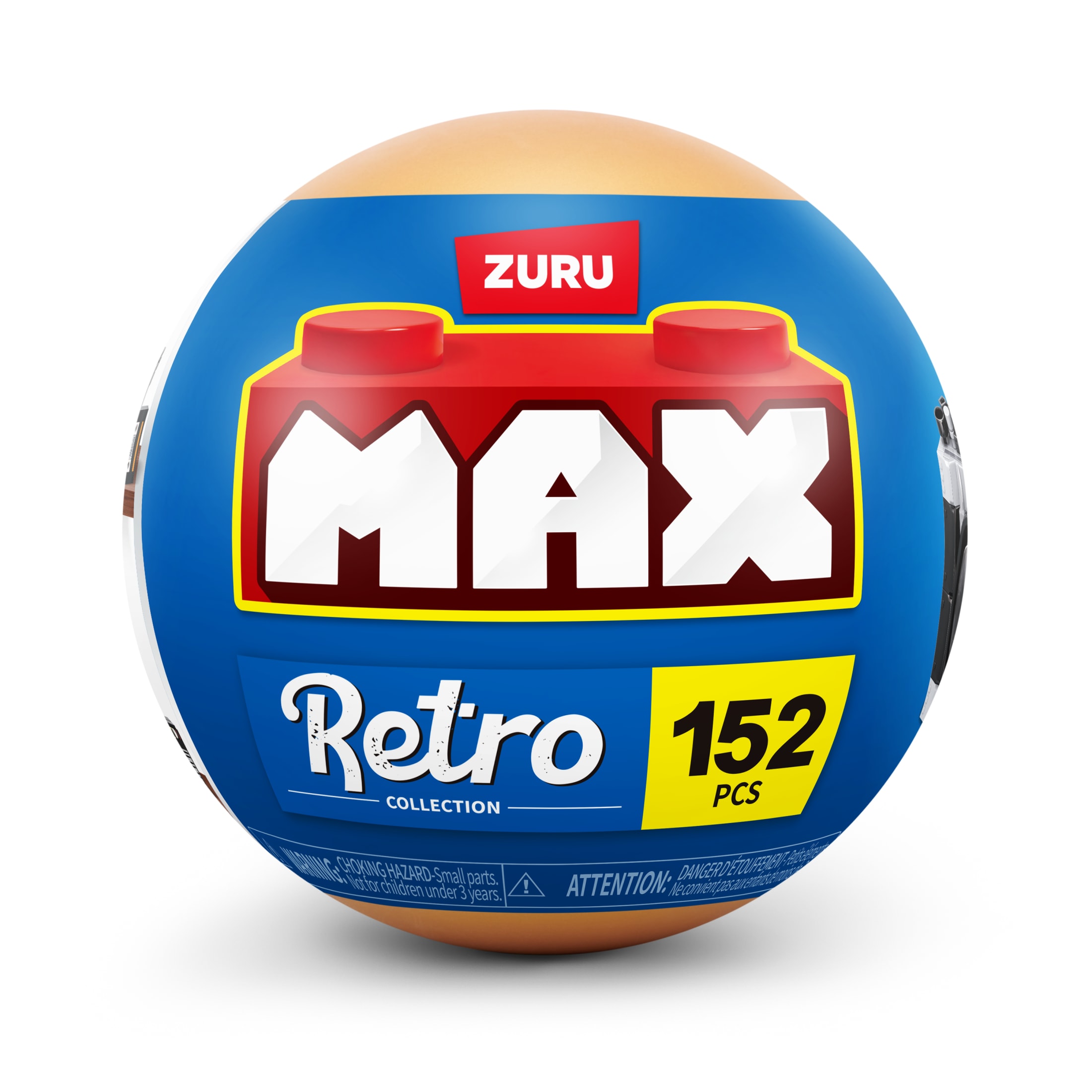 MAX Build More Premium Retro Series 2 (Camera) by ZURU : Jouet déballage avec mini briques à collectionner, jusqu'à 188 pièces, 4 designs à construire. Pour enfants, préados, adultes, dès 8 ans.