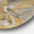 thumbnail image 2 of Designart 'Marble Gold and Black' Glam Metal Circle Wall Art, 2 of 3